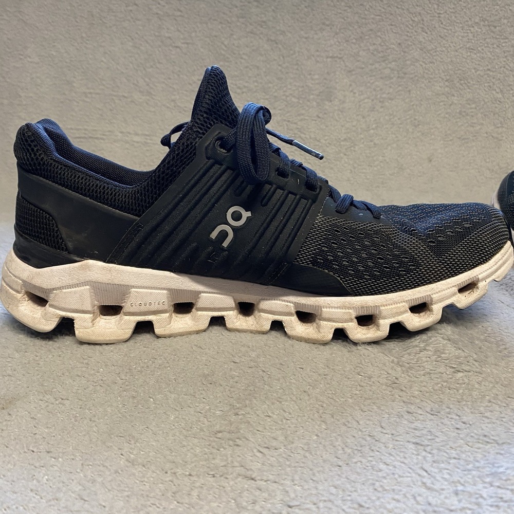 On Running‎ Cloudswift Womens 8.5 Black Gray Shoes Comfort Athletic - Picture 8 of 14